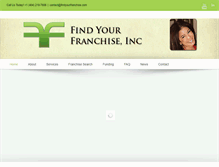 Tablet Screenshot of findyourfranchise.com